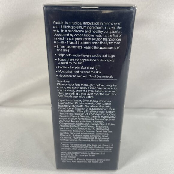 Particle Face Cream Men's Formula Daily Care 1.7 fl. oz 50 ml NEW Anti-Aging - Picture 3 of 7